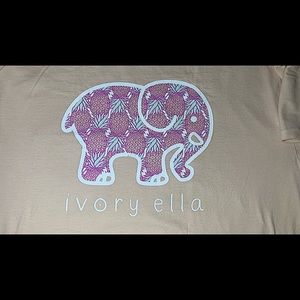Ivory Ella Long Sleeve Elephant Graphic T-Shirt